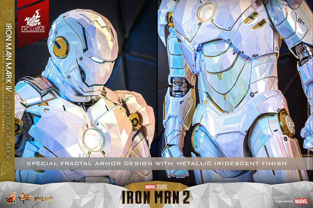 Iron Man 2 Movie Masterpiece Diecast 1/6 Iron Man Mark IV (Sub-Zero Fractal Armor) Hot Toys Exclusive 33 cm
