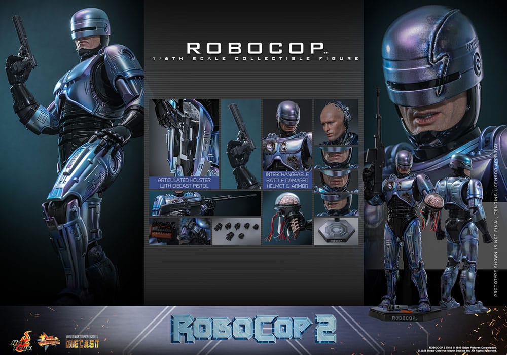 RoboCop 2 Movie Masterpiece Diecast 1/6 RoboCop 30 cm