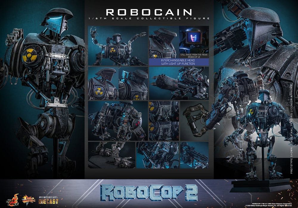 RoboCop 2 Movie Masterpiece Diecast 1/6 RoboCain 40 cm
