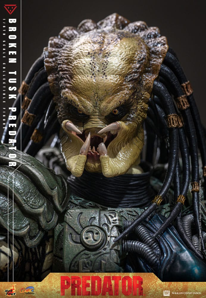 Alien vs. Predator figurine Comic Masterpiece 1/6 Broken Tusk Predator 35 cm