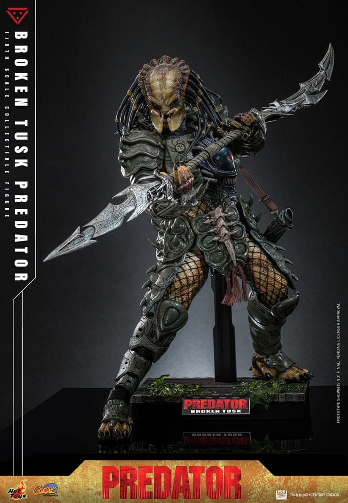 Alien vs. Predator figurine Comic Masterpiece 1/6 Broken Tusk Predator 35 cm