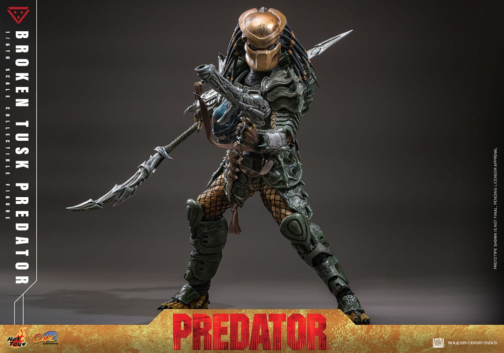 Alien vs. Predator figurine Comic Masterpiece 1/6 Broken Tusk Predator 35 cm