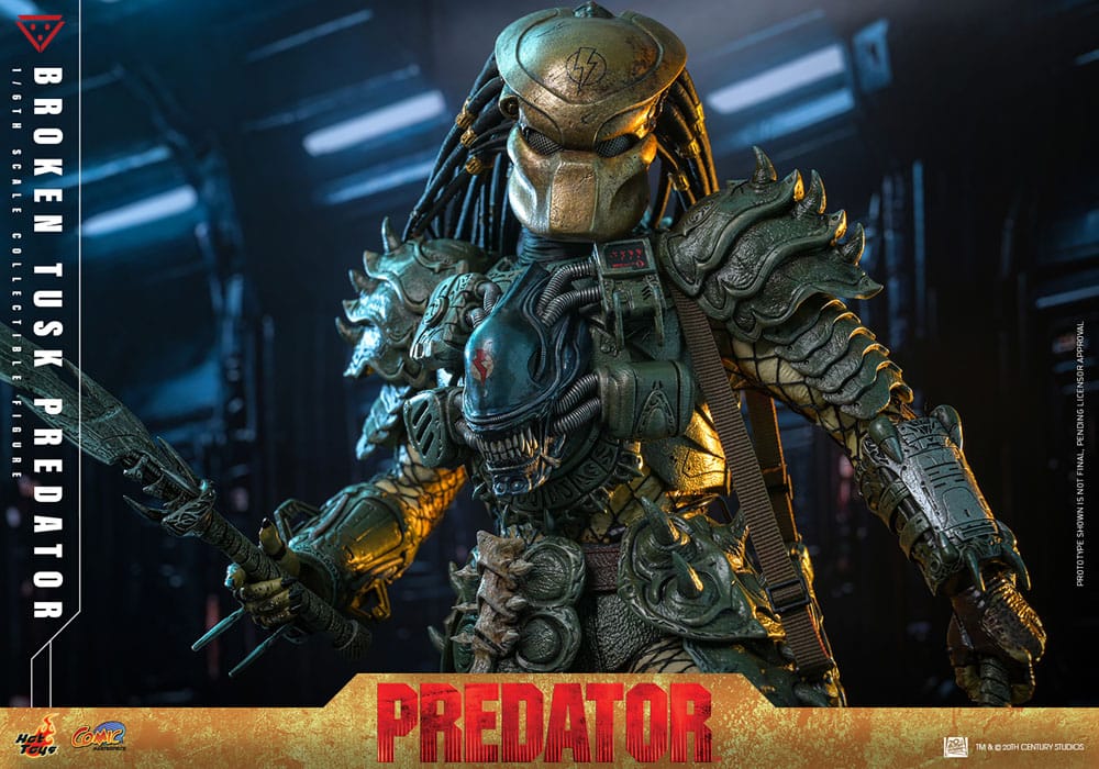 Alien vs. Predator figurine Comic Masterpiece 1/6 Broken Tusk Predator 35 cm