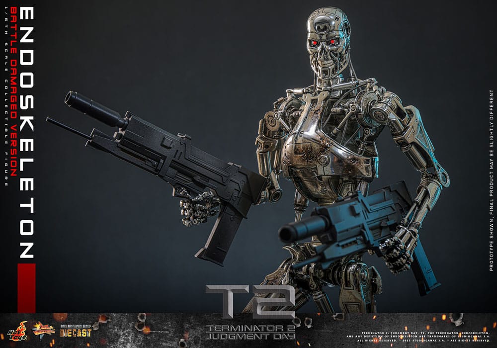 Terminator 2 : Le Jugement dernier figurine Movie Masterpiece Die-cast 1/6 Endoskeleton(Battle Damaged Version) 31 cm