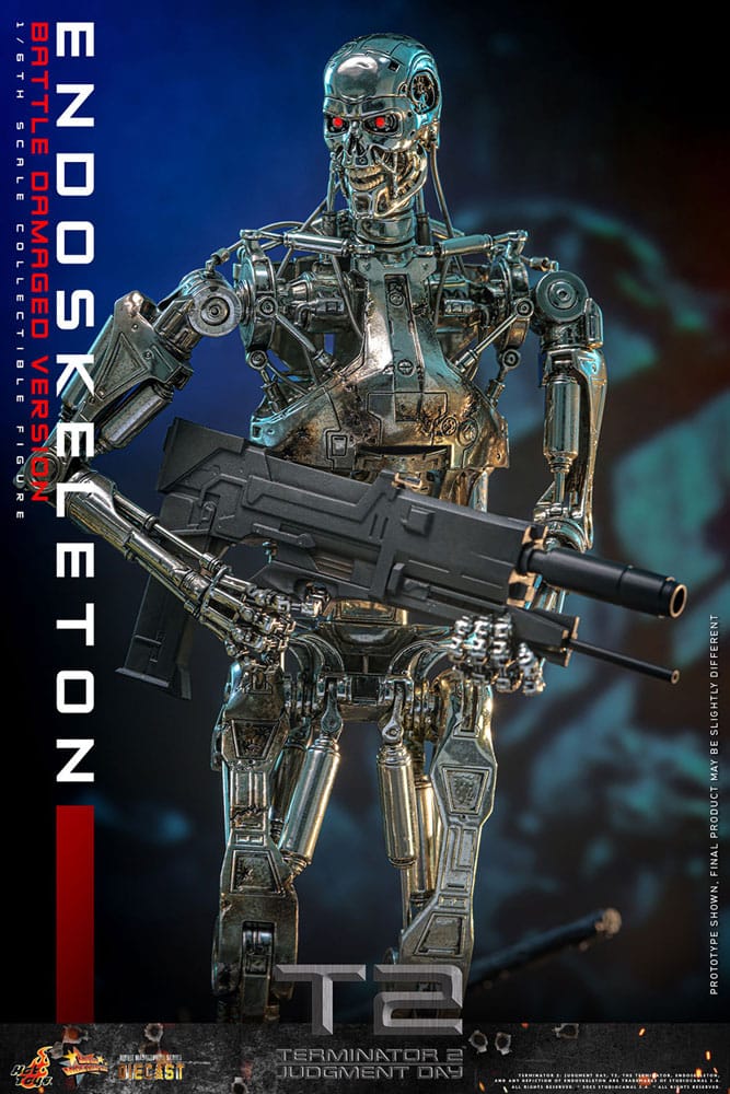 Terminator 2 : Le Jugement dernier figurine Movie Masterpiece Die-cast 1/6 Endoskeleton(Battle Damaged Version) 31 cm