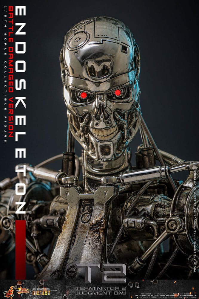 Terminator 2 : Le Jugement dernier figurine Movie Masterpiece Die-cast 1/6 Endoskeleton(Battle Damaged Version) 31 cm