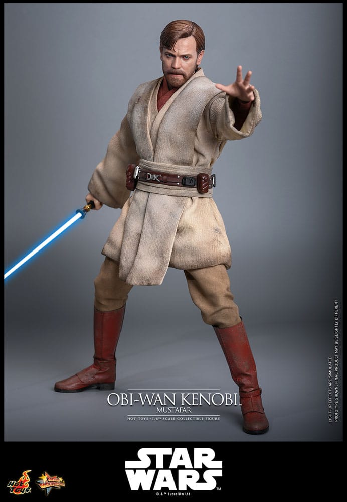 Star Wars, épisode III : La Revanche des Sith figurine Movie Masterpiece 1/6 Obi-Wan Kenobi (Mustafar) 31 cm