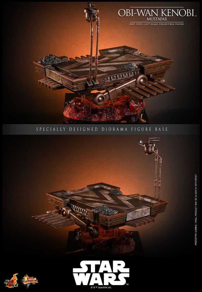 Star Wars, épisode III : La Revanche des Sith figurine Movie Masterpiece 1/6 Obi-Wan Kenobi (Mustafar) 31 cm