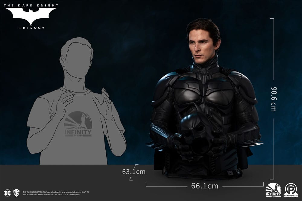 The Dark Knight Trilogy Life-Size Büste Batman (Christian Bale) 91 cm