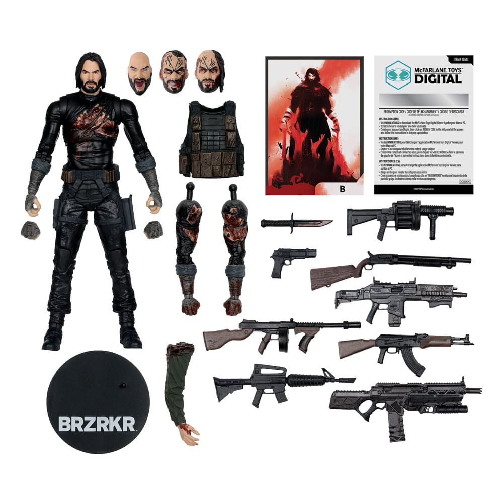 DC Direct McFarlane Toys Digital Actionfigur BRZRKR B 18 cm