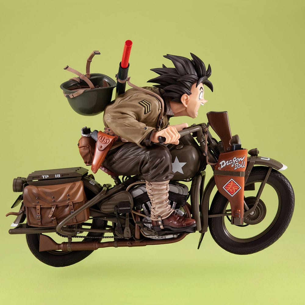 Dragonball Z 05 Desktop Real McCoy diorama PVC Son Goku & Bike 18 cm