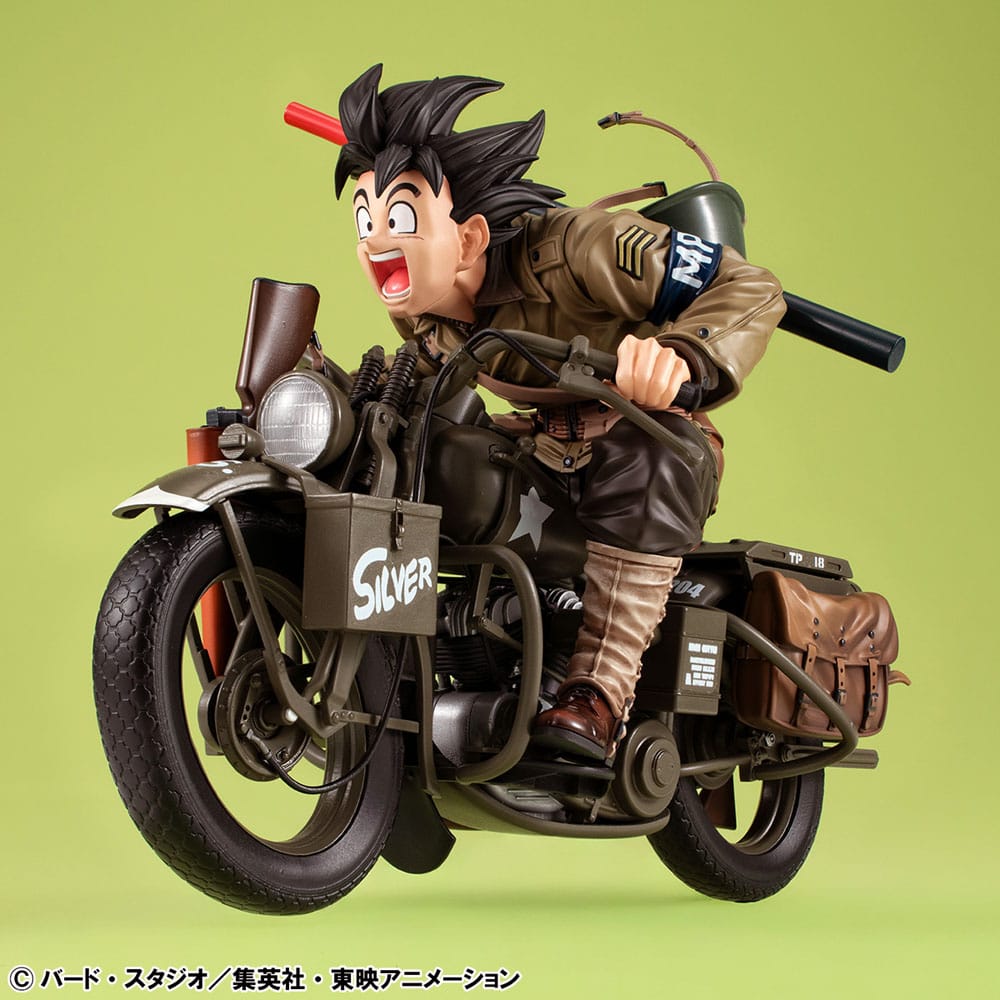 Dragonball Z 05 Desktop Real McCoy diorama PVC Son Goku & Bike 18 cm