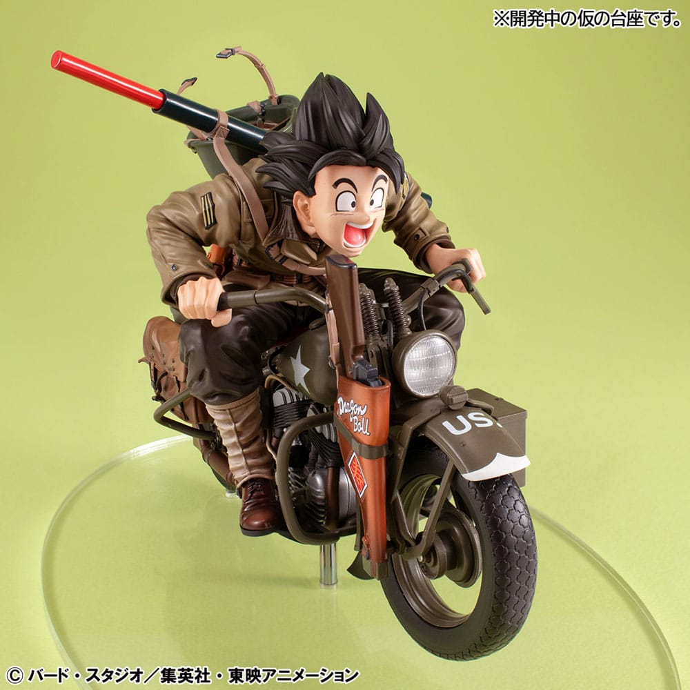 Dragonball Z 05 Desktop Real McCoy diorama PVC Son Goku & Bike 18 cm