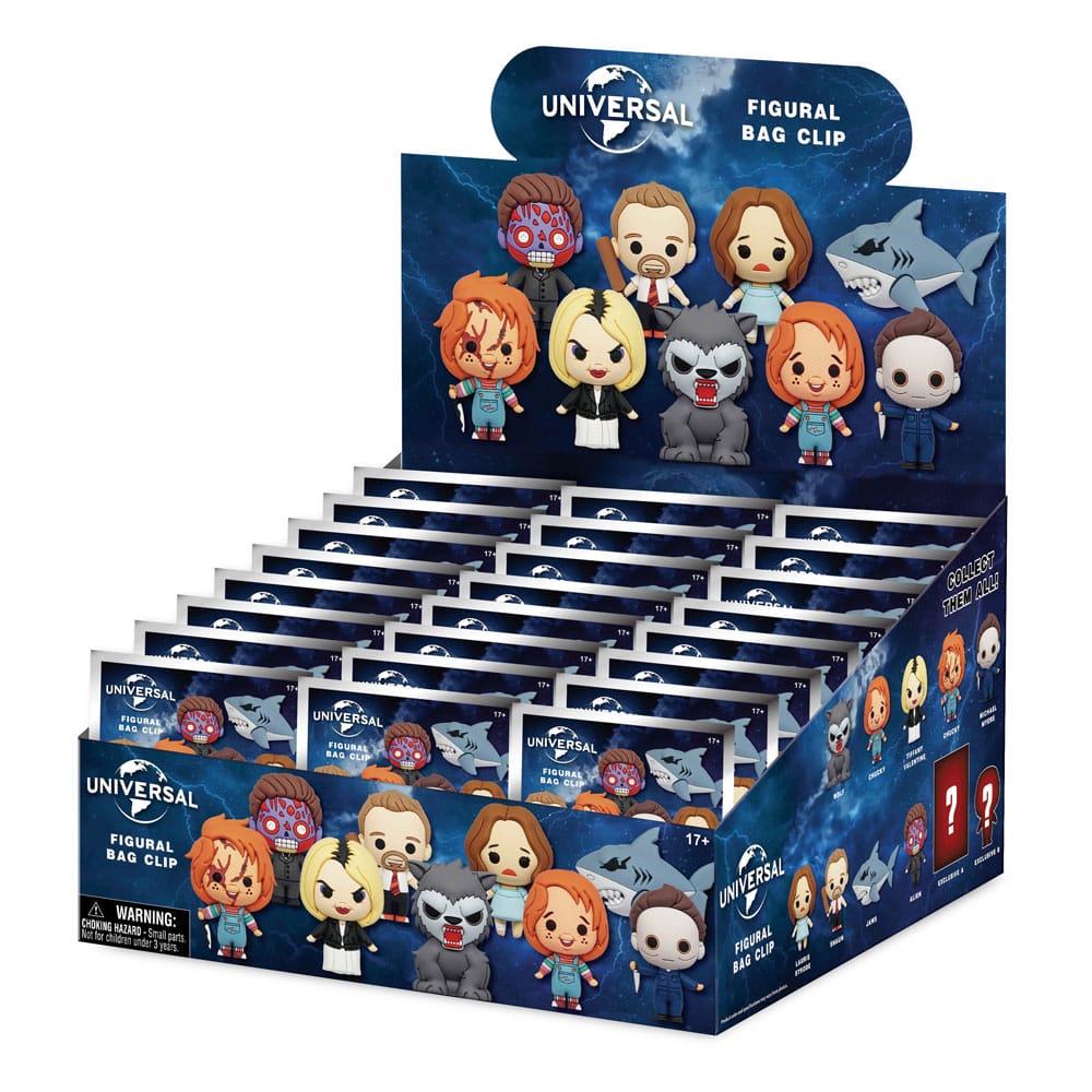 Universal 3D PVC-Taschenanhänger Vault Horror Series 1 Display (24)