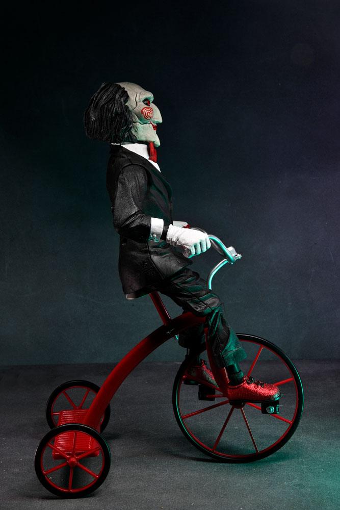 Saw figurine sonore Billy with Tricycle 30 cm