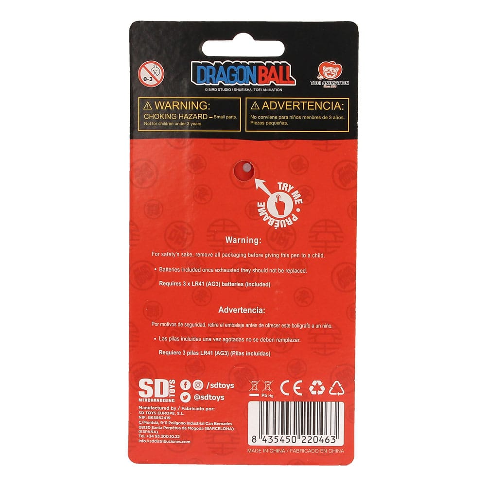 Dragon Ball stylo à bille projecteur Goku Kid