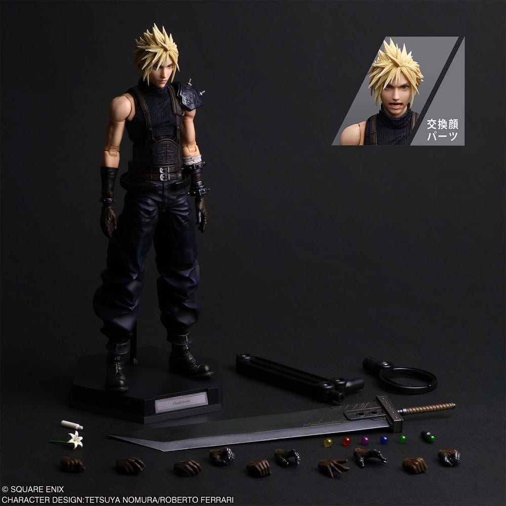 Final Fantasy VII Rebirth Play Arts Shin figurine Cloud Strife 27 cm