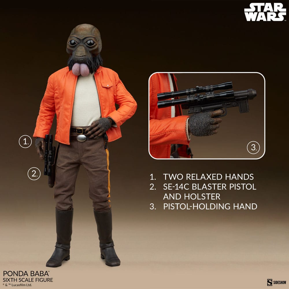 Star Wars figurine Scum & Villainy 1/6 Ponda Baba 30 cm