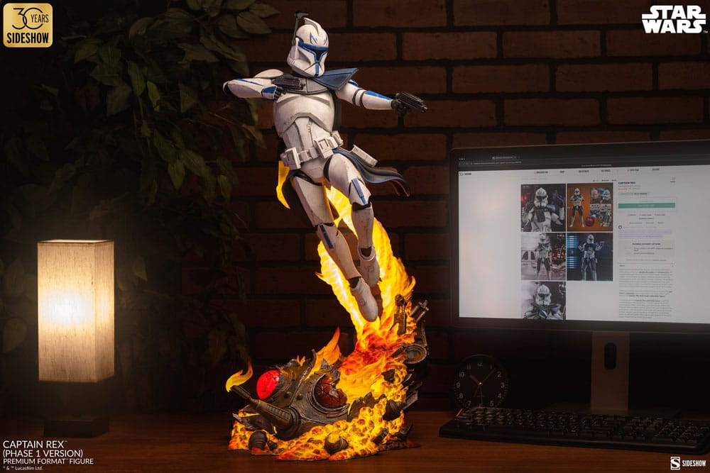 Star Wars statuette Premium Format Captain Rex (Phase 1 Version) Sideshow Exclusive 68 cm