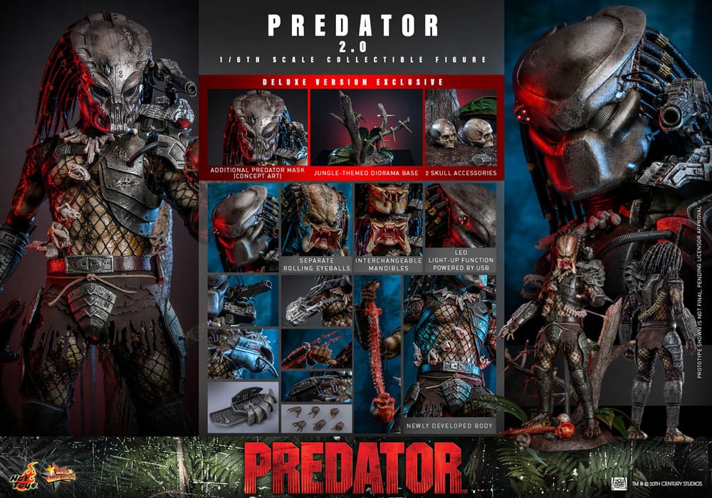 Predator figurine Movie Masterpiece 1/6 Predator (2.0) Deluxe Version 34 cm