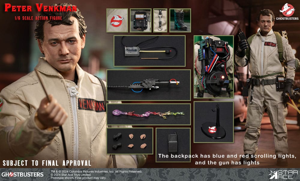Ghostbusters (1984) figurine 1/6 Peter Venkman 30 cm