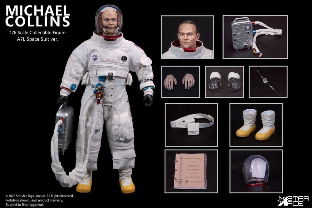 NASA Apollo 11 figurine 1/6 Michael Collins 30 cm