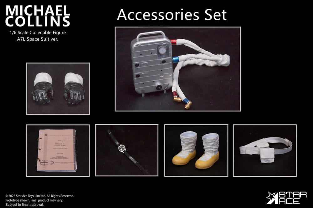 Apollo 11 accessoires pour figurine 1/6 Michael Collins