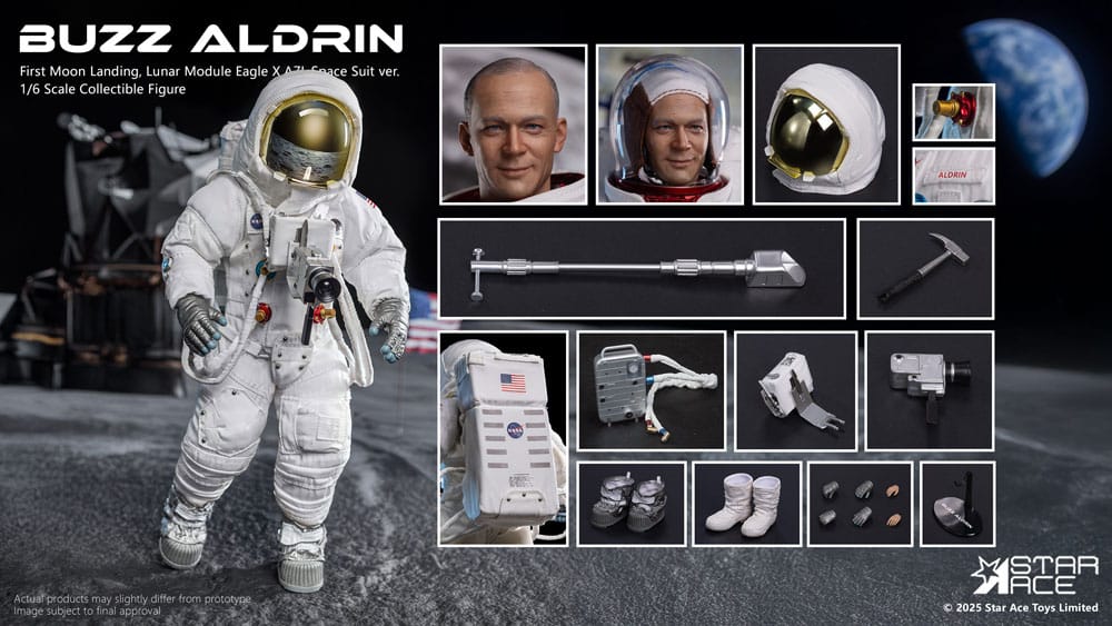 NASA Apollo 11 figurine 1/6 Buzz Aldrin 30 cm
