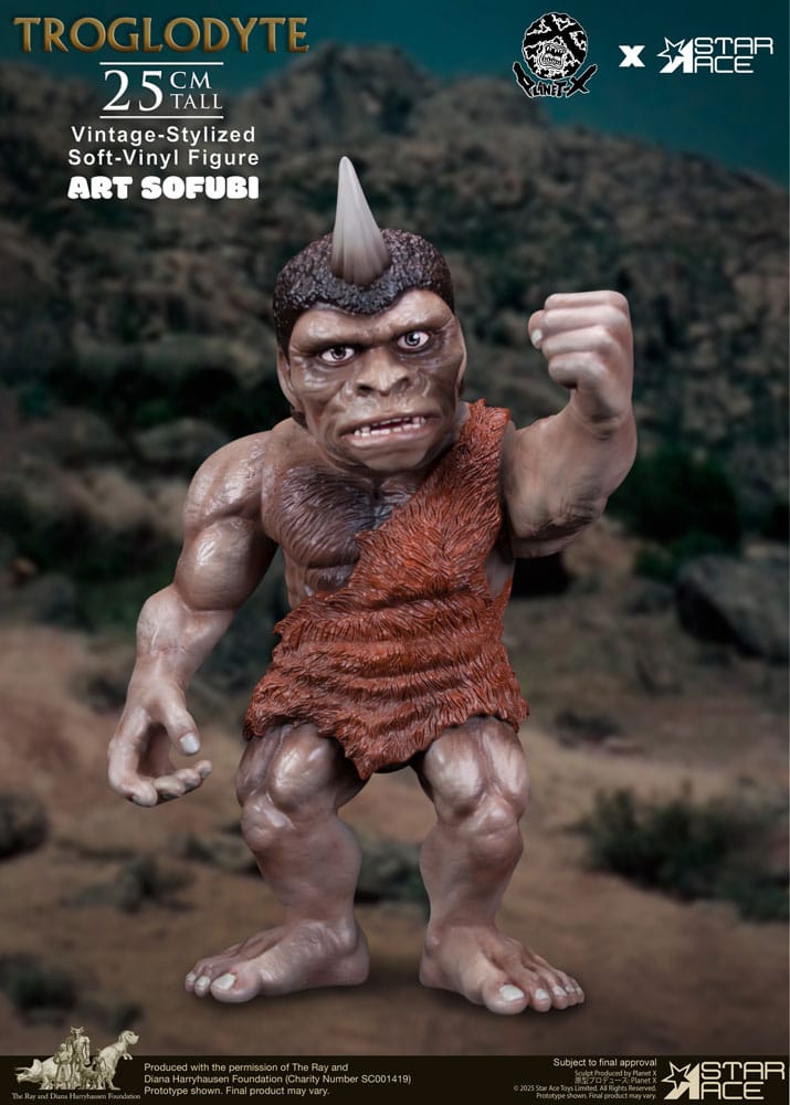 Ray Harryhausen statuette Soft Vinyl Troglodyte (Vintage-Style) 25 cm