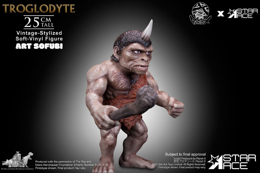 Ray Harryhausen statuette Soft Vinyl Troglodyte (Vintage-Style) 25 cm