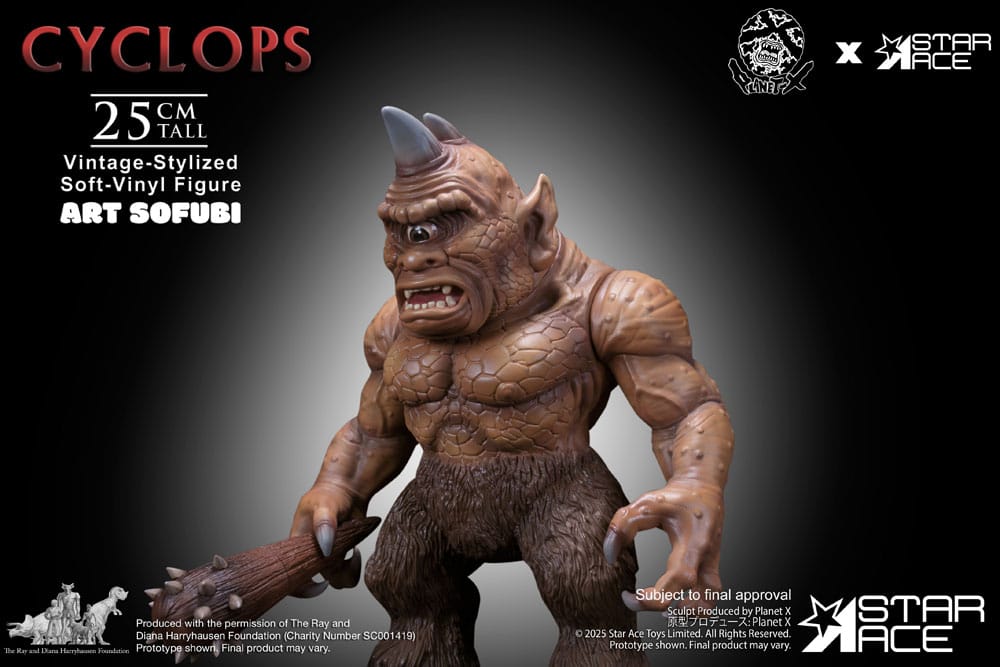 Ray Harryhausen statuette Soft Vinyl Cyclops (Vintage-Style) 25 cm