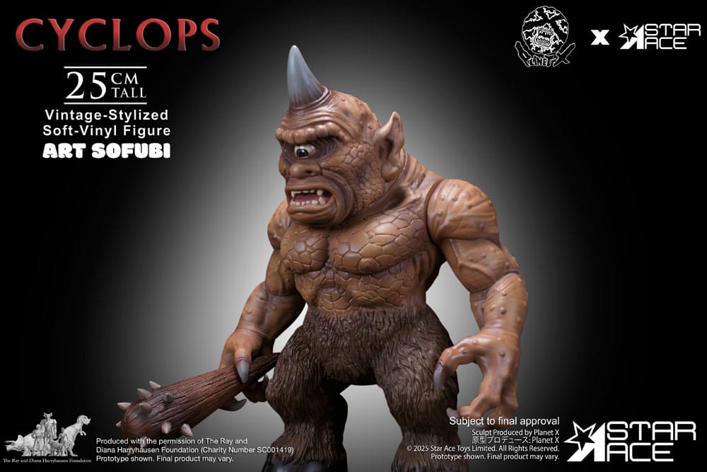 Ray Harryhausen statuette Soft Vinyl Cyclops (Vintage-Style) 25 cm