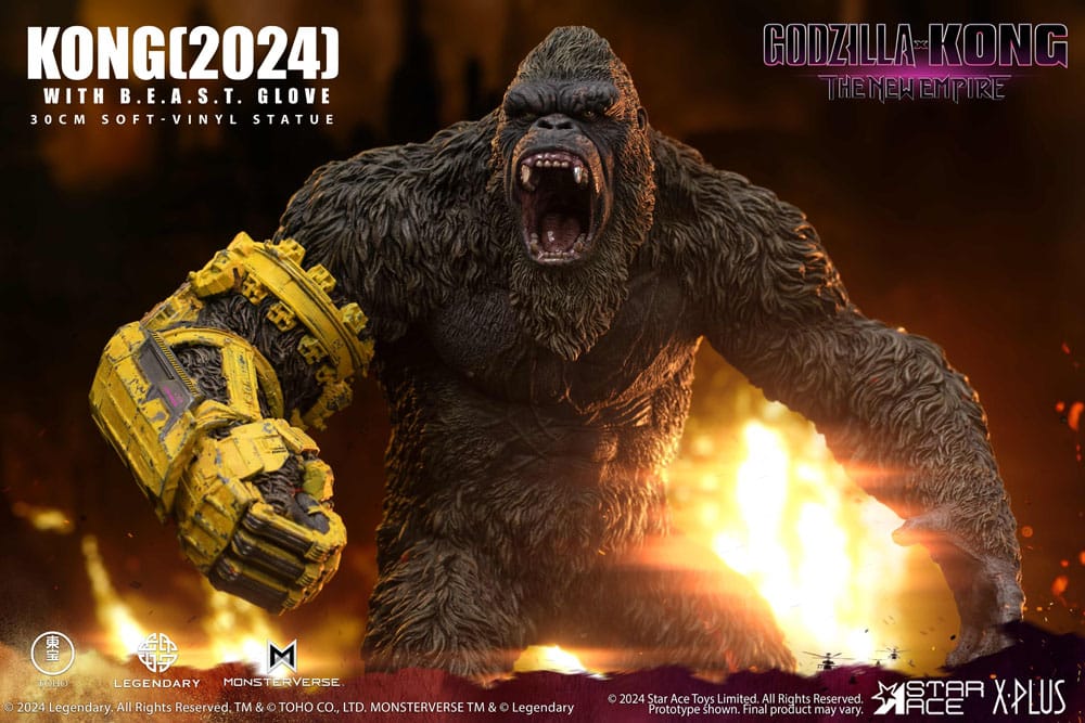 Godzilla vs. Kong: The New Empire statuette Soft Vinyl Kong with B.E.A.S.T. Glove 30 cm