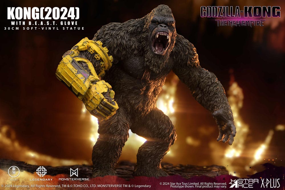 Godzilla vs. Kong: The New Empire statuette Soft Vinyl Kong with B.E.A.S.T. Glove 30 cm