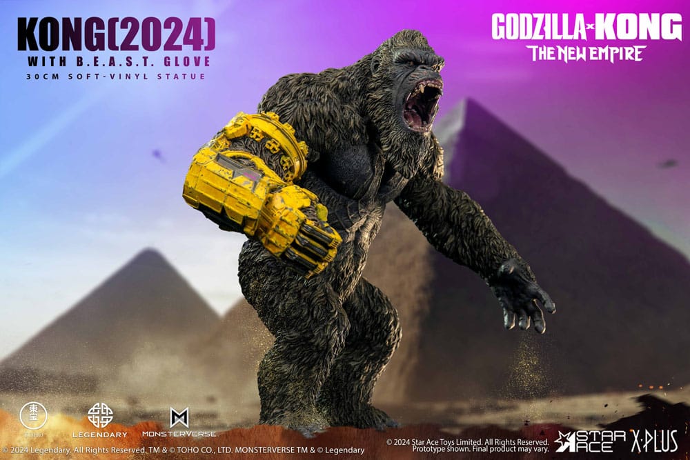Godzilla vs. Kong: The New Empire statuette Soft Vinyl Kong with B.E.A.S.T. Glove 30 cm