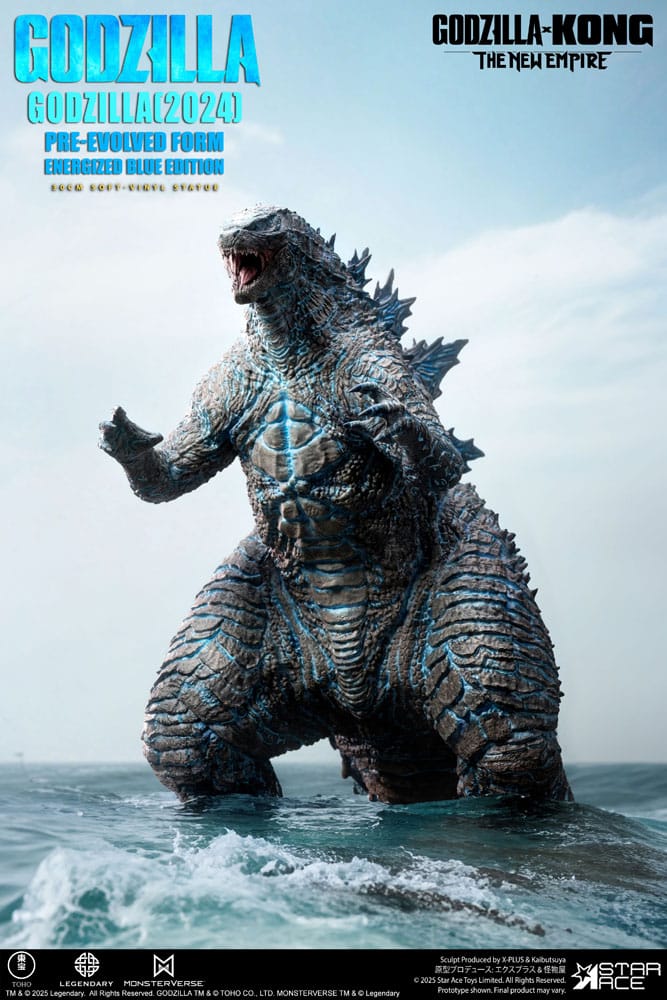 Godzilla vs. Kong: The New Empire statuette Soft Vinyl Godzilla (2024) Evolved Blue Edition 28 cm