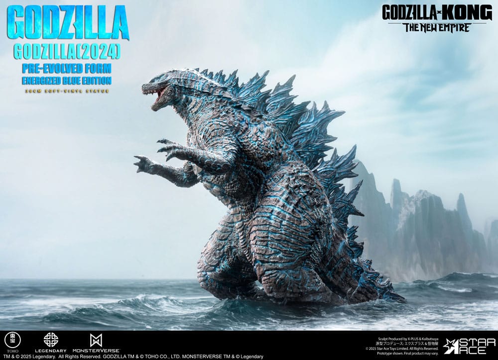 Godzilla vs. Kong: The New Empire statuette Soft Vinyl Godzilla (2024) Evolved Blue Edition 28 cm