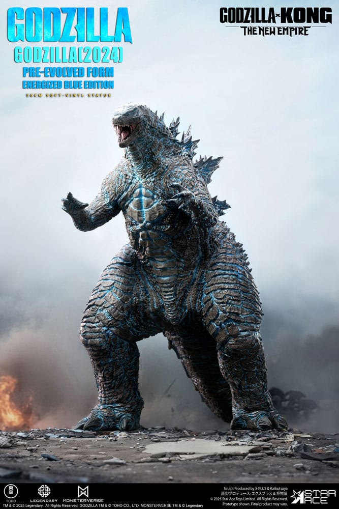 Godzilla vs. Kong: The New Empire statuette Soft Vinyl Godzilla (2024) Evolved Blue Edition 28 cm