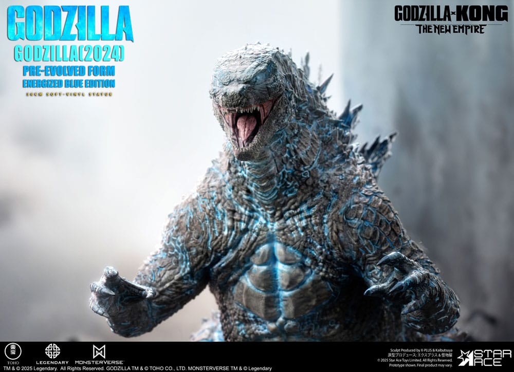Godzilla vs. Kong: The New Empire statuette Soft Vinyl Godzilla (2024) Evolved Blue Edition 28 cm