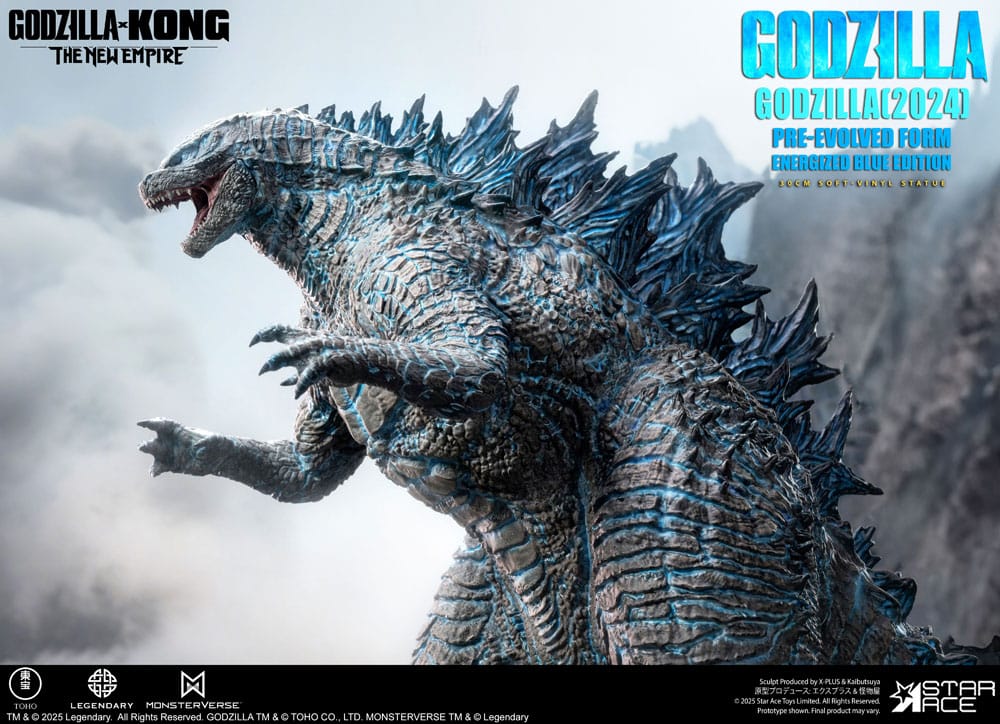 Godzilla vs. Kong: The New Empire statuette Soft Vinyl Godzilla (2024) Evolved Blue Edition 28 cm