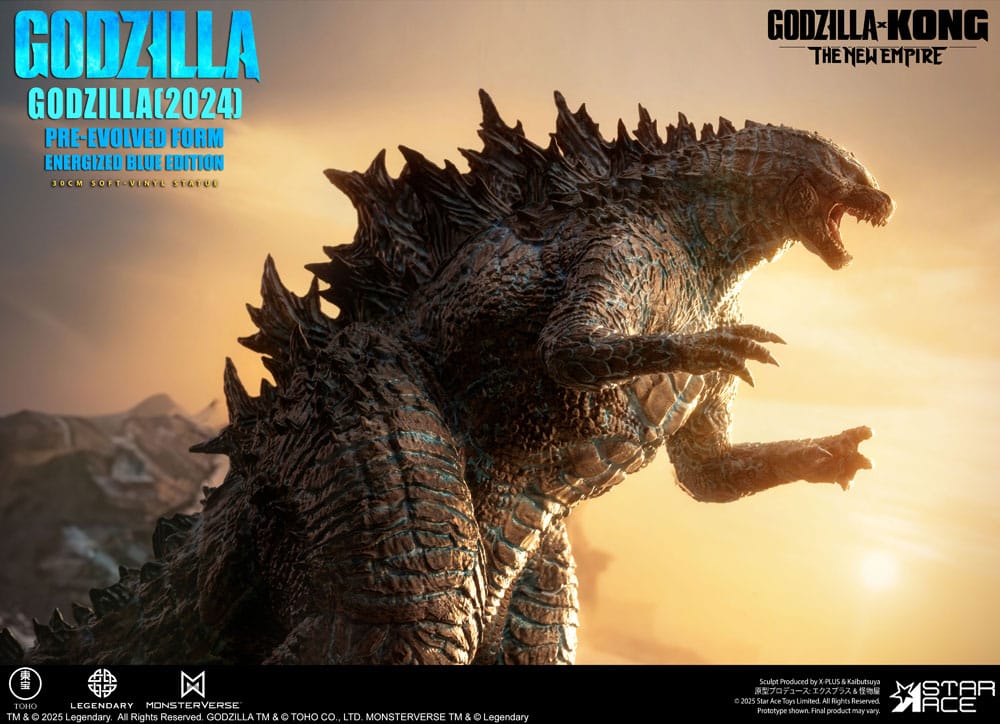 Godzilla vs. Kong: The New Empire statuette Soft Vinyl Godzilla (2024) Evolved Blue Edition 28 cm
