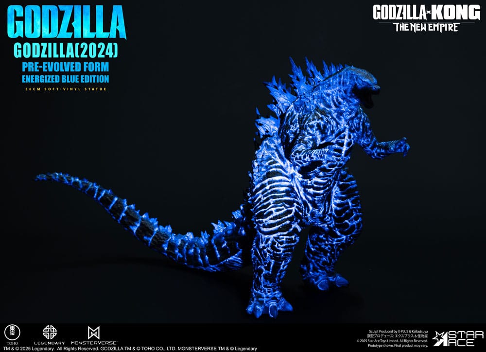 Godzilla vs. Kong: The New Empire statuette Soft Vinyl Godzilla (2024) Evolved Blue Edition 28 cm