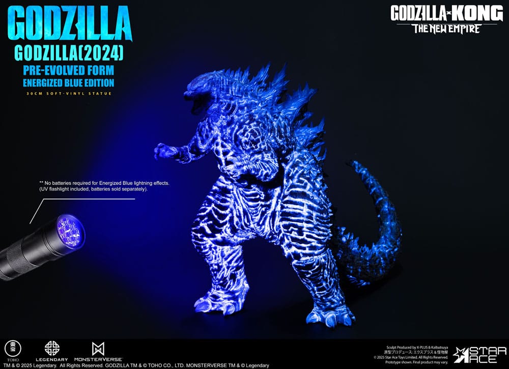 Godzilla vs. Kong: The New Empire statuette Soft Vinyl Godzilla (2024) Evolved Blue Edition 28 cm