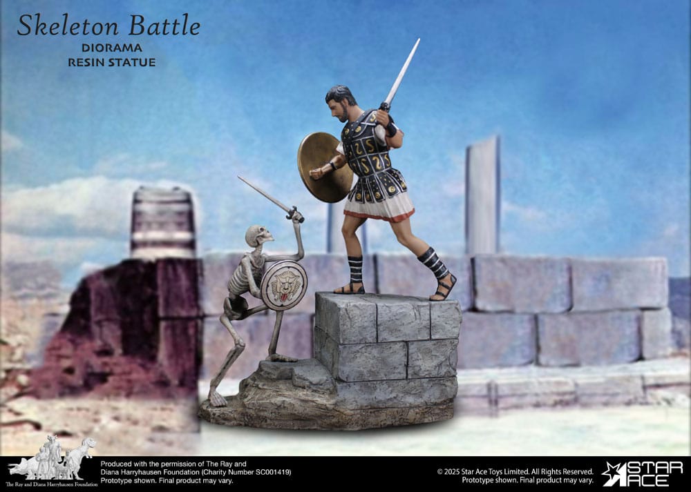Ray Harryhausen statuette 1/8 Skeleton Battle Scene 30 cm
