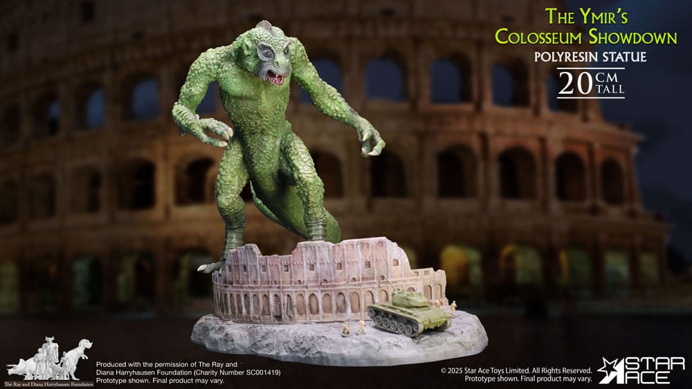 Ray Harryhausen statuette 1/8 The Ymir's Colosseum Showdown 20 cm