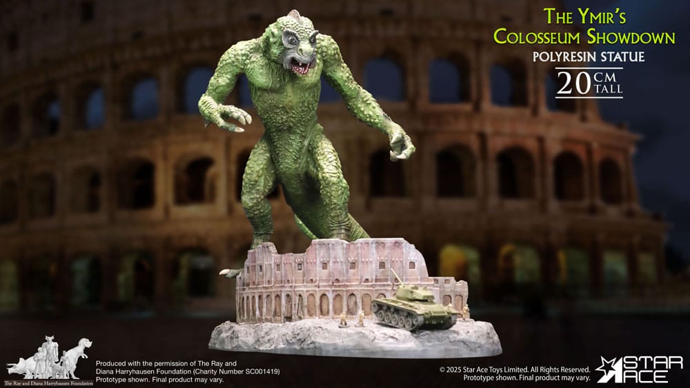 Ray Harryhausen statuette 1/8 The Ymir's Colosseum Showdown 20 cm