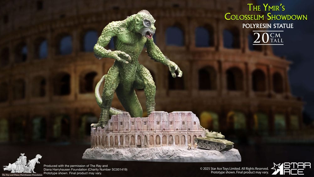 Ray Harryhausen statuette 1/8 The Ymir's Colosseum Showdown 20 cm
