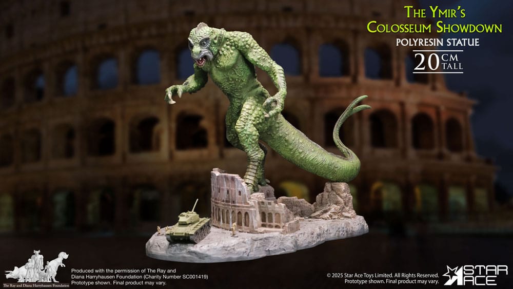 Ray Harryhausen statuette 1/8 The Ymir's Colosseum Showdown 20 cm