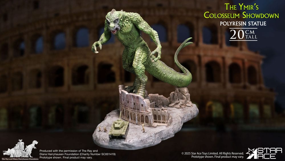 Ray Harryhausen statuette 1/8 The Ymir's Colosseum Showdown 20 cm