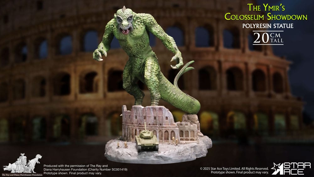 Ray Harryhausen statuette 1/8 The Ymir's Colosseum Showdown 20 cm
